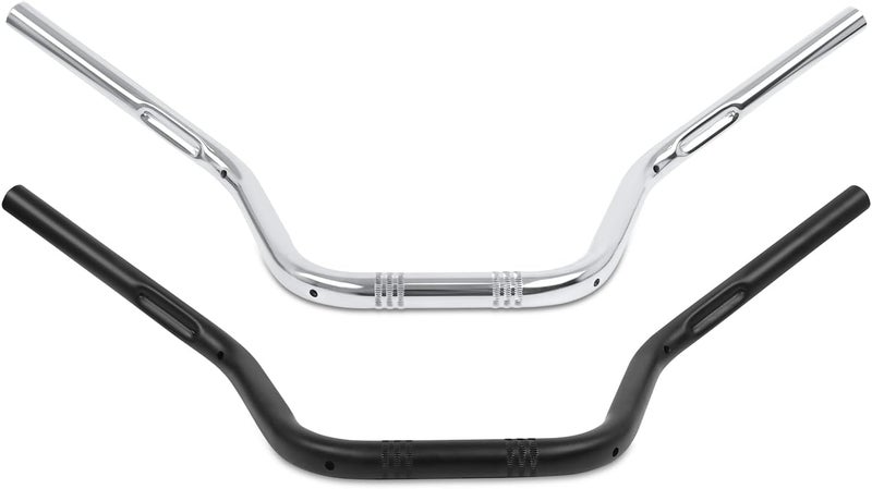 COBIKE Motorcycle Hanger 1 inch 25mm Ace Cafe Racer Clubman Handlebar Handle bars handlebars Bar compatible with Harley Sportster XL883 XL1200 (Chrome Color) - Image 3